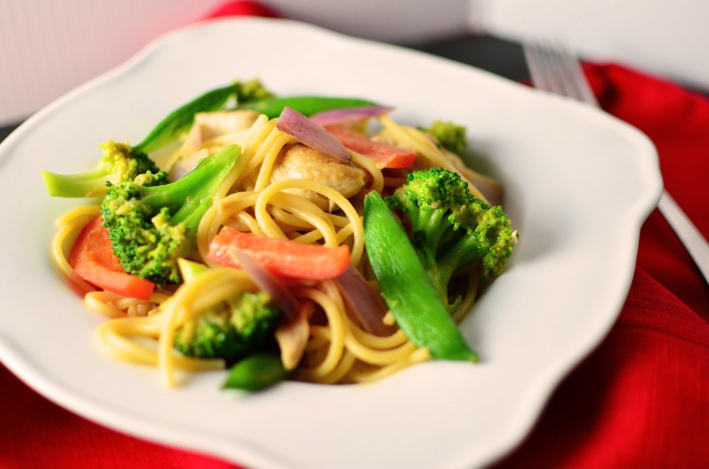 Thai Peanut Noodles with Chicken