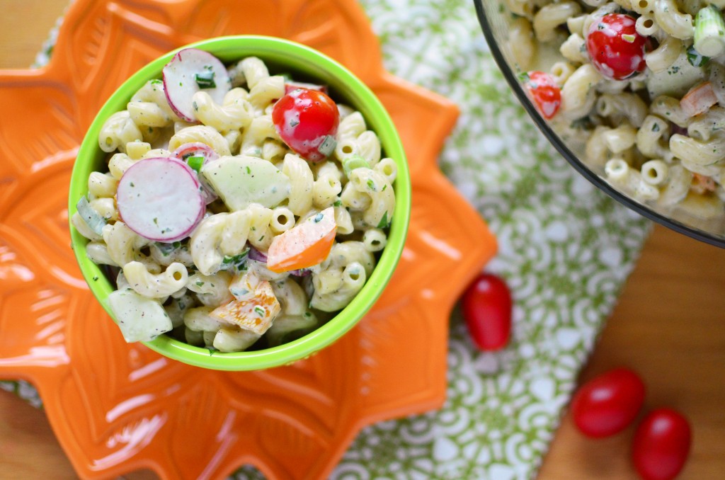 Green Goddess Macaroni Salad