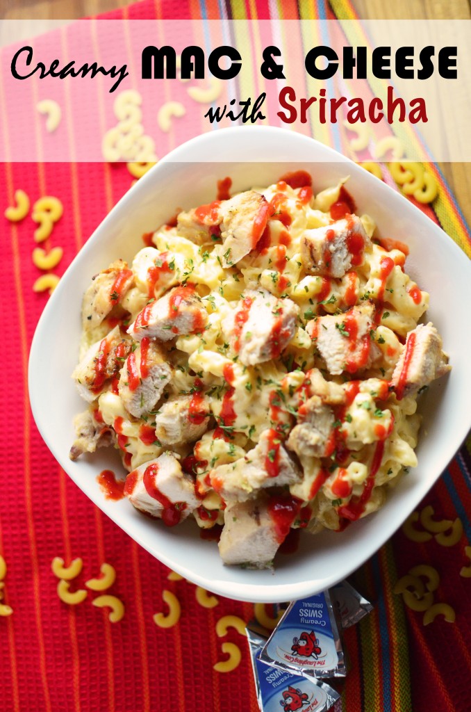 Mac and Cheese with Sriracha tall text