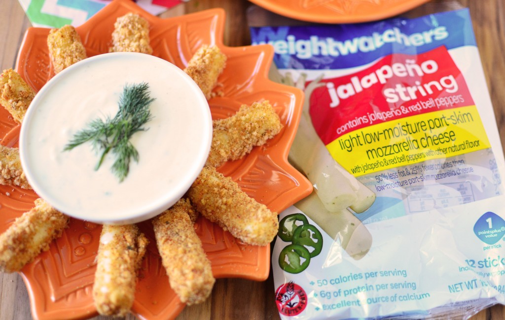 Spicy Baked Mozzarella Sticks with WW