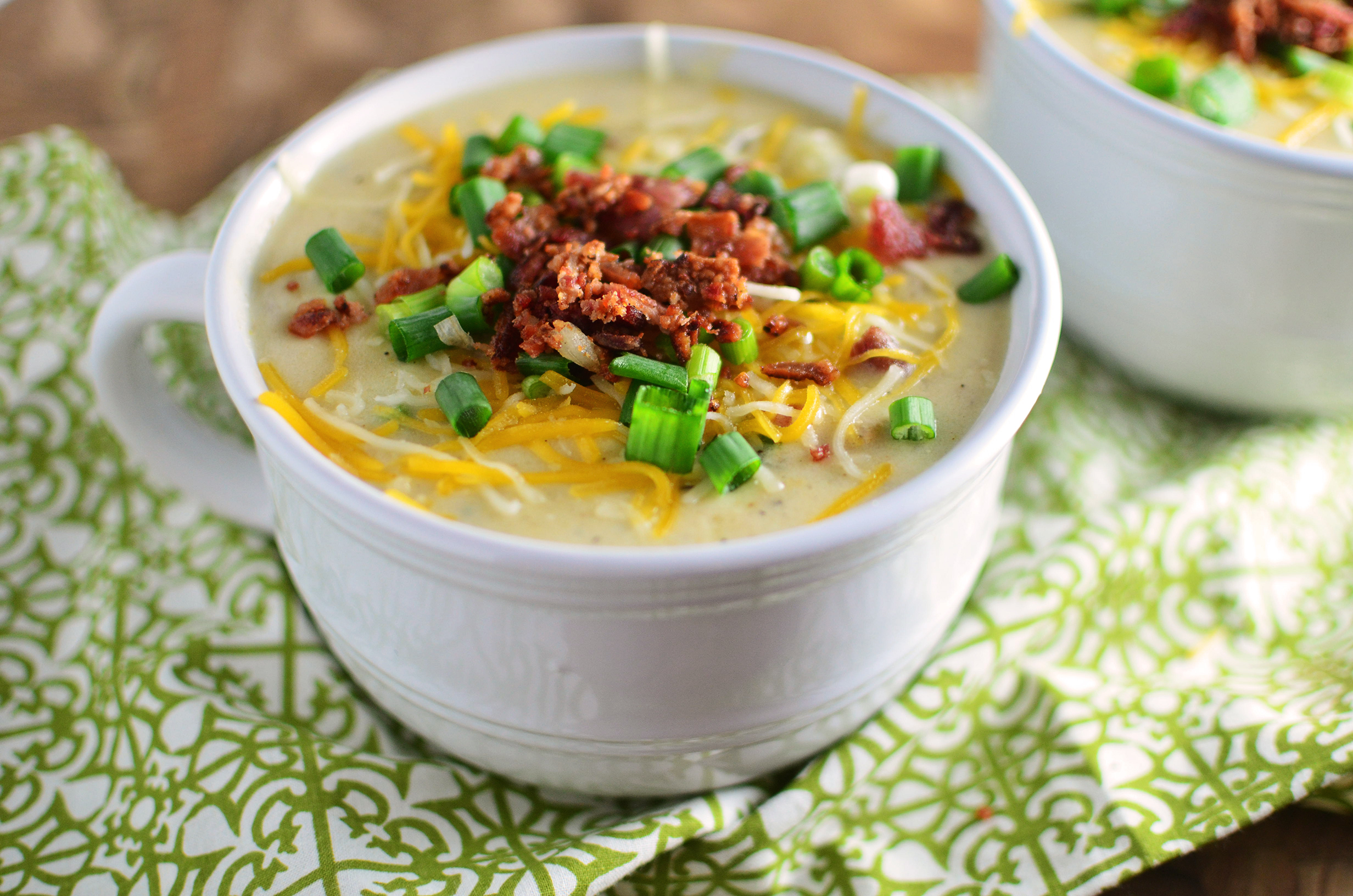 Loaded Baked Potato Soup wide