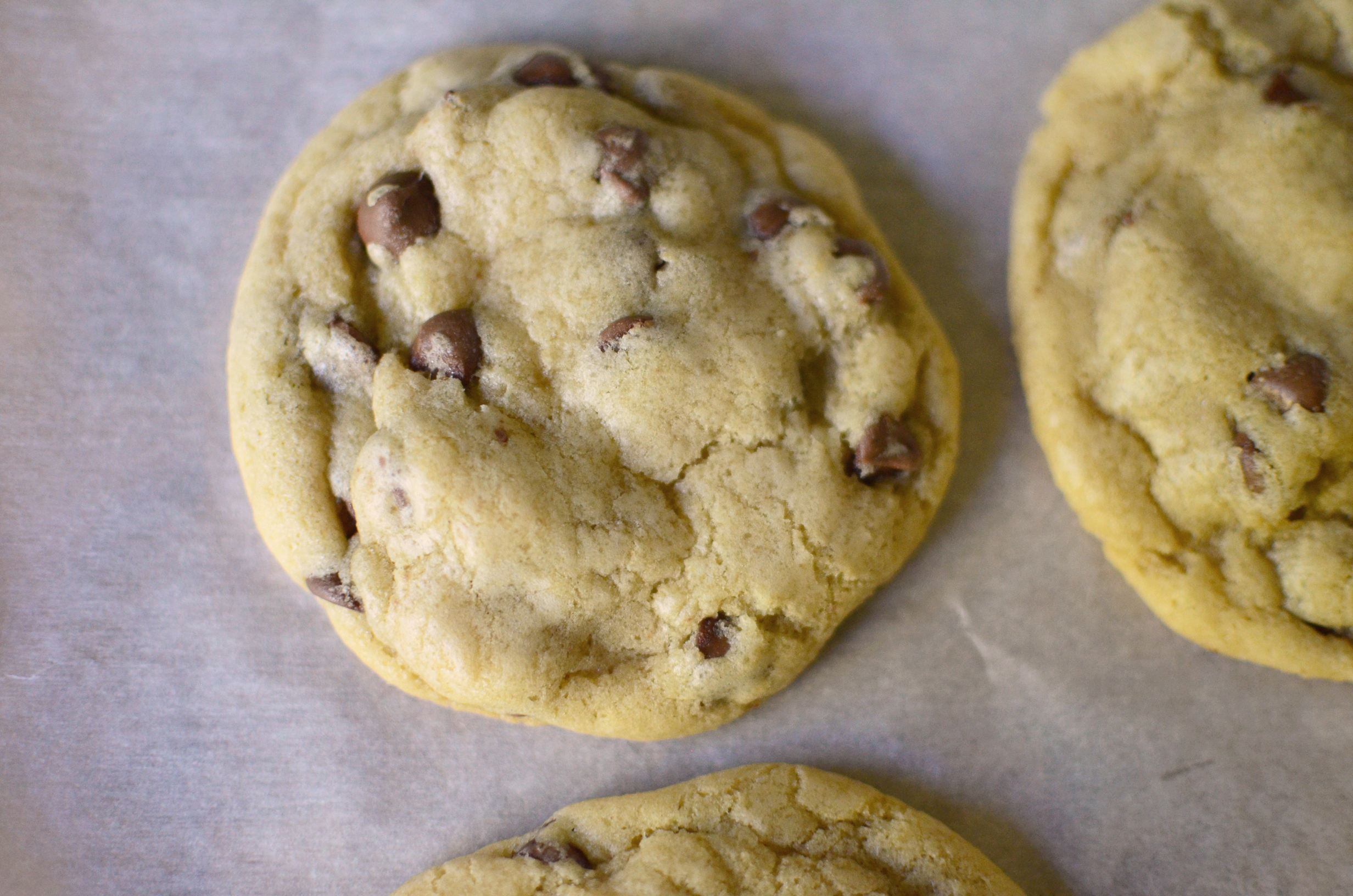 Big and Chewy Chocolate Chip Cookies aerial 3